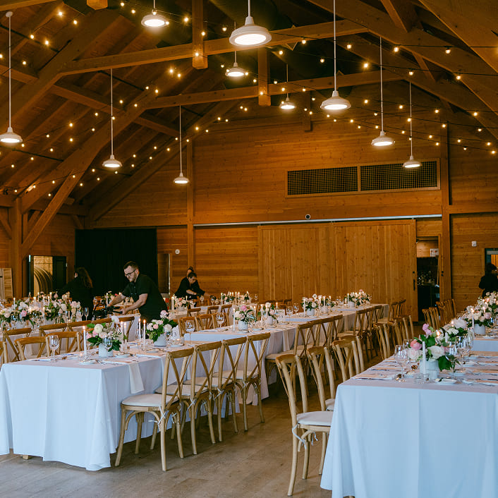 marriage ceremony at lake hosue